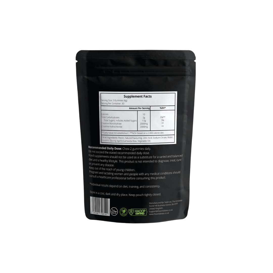 Creatine Monohydrate & Hydrochloride Gummies