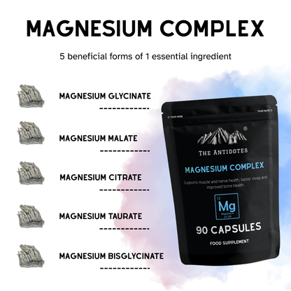 The Antidotes Magnesium Complex 5-in-1 capsules, 90 capsule pack, product image 2