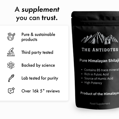 100% Pure Black Himalayan Shilajit (Gold Grade)