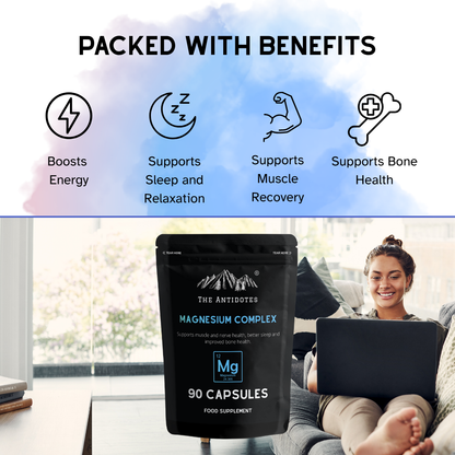 The Antidotes Magnesium Complex 5-in-1 capsules, 90 capsule pack, product image 3