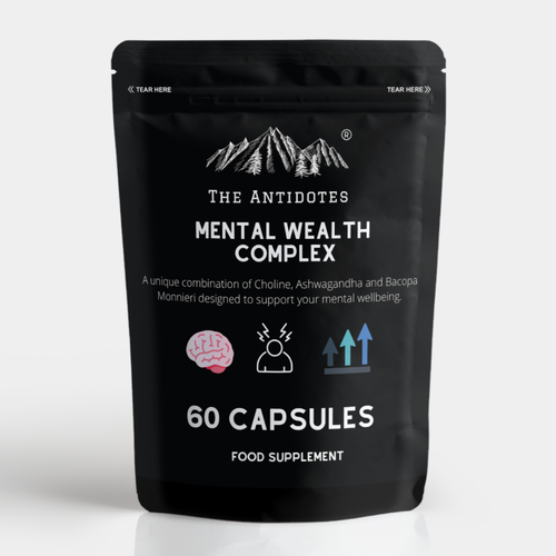 The Antidotes Mental Wealth Complex capsules with choline, ashwagandha and bacopa monnieri