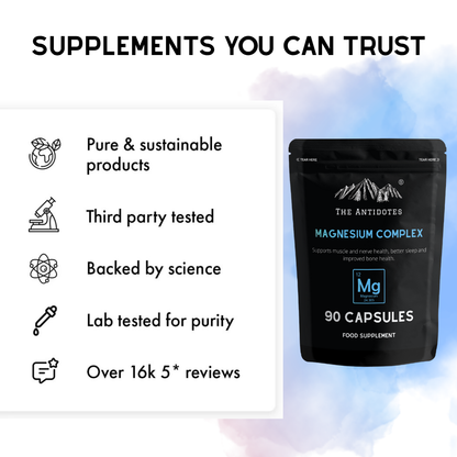The Antidotes Magnesium Complex 5-in-1 capsules, 90 capsule pack, product image 6