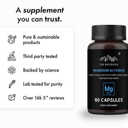 The Antidotes Magnesium Glycinate capsules pack, product image 5