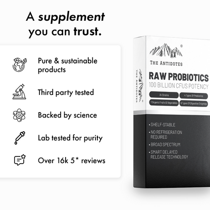 The Antidotes Raw Live Cultures multi-strain capsules pack, product image 5