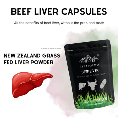 Grass-Fed Beef Liver Capsules | Halal | 60 Capsules
