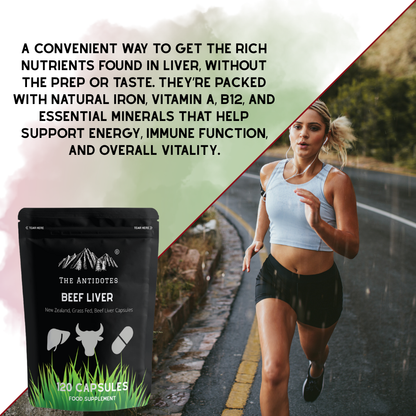Grass-Fed Beef Liver Capsules | Halal | 60 Capsules